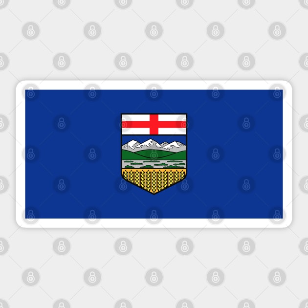 Flag of Alberta, Canada Sticker by SolarCross